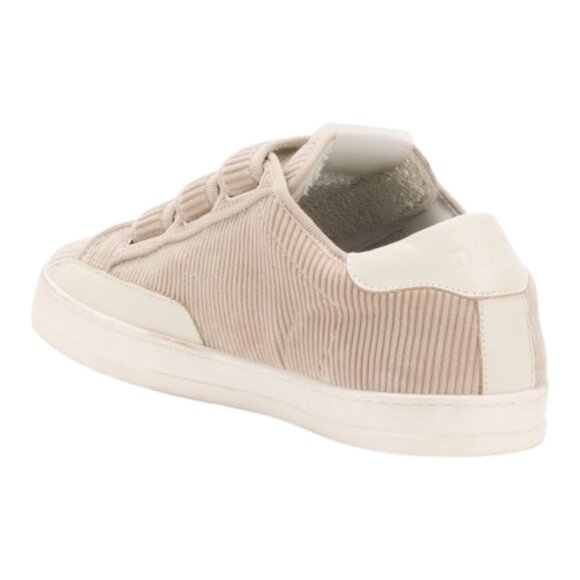 Women's P448 Made In Italy Leather John Velvet Three Strap Sneakers Size 42 - Picture 2 of 2